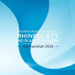 A visually striking banner for the 'International Congress of Rhinoplasty and Plastic Surgery "Kermanshah 2024"'