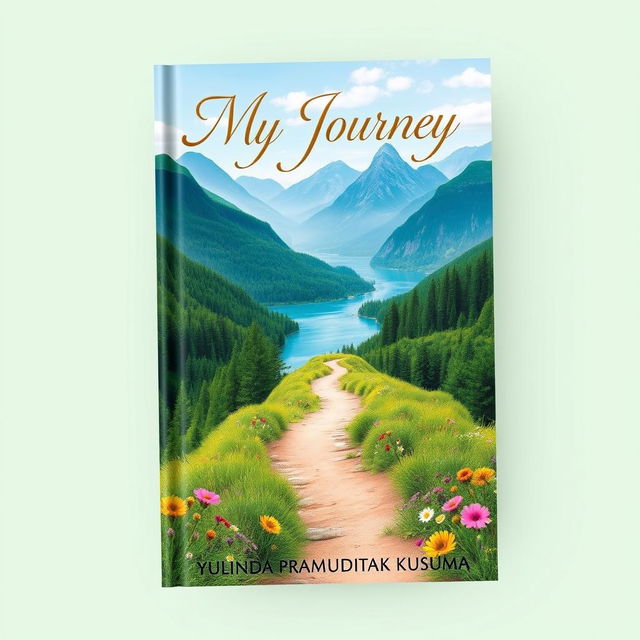 Aesthetic novel cover for a book titled 'My Journey'