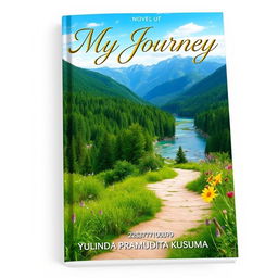 Aesthetic novel cover for a book titled 'My Journey'