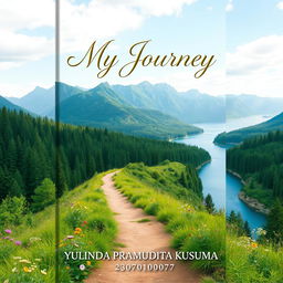 Aesthetic novel cover for a book titled 'My Journey'