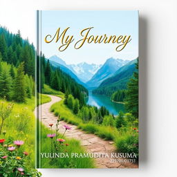 Aesthetic novel cover for a book titled 'My Journey'