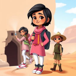 A brave, witty, and mysterious 5-year-old girl named Siya