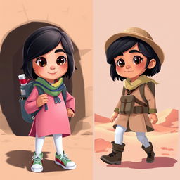 A brave, witty, and mysterious 5-year-old girl named Siya