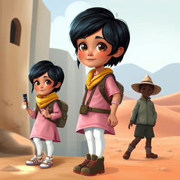 A brave, witty, and mysterious 5-year-old girl named Siya
