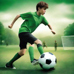 A powerful digital art movie poster titled 'Pitch of Redemption'