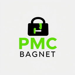 A modern and stylish logo design for the brand 'PMC BAGNET'