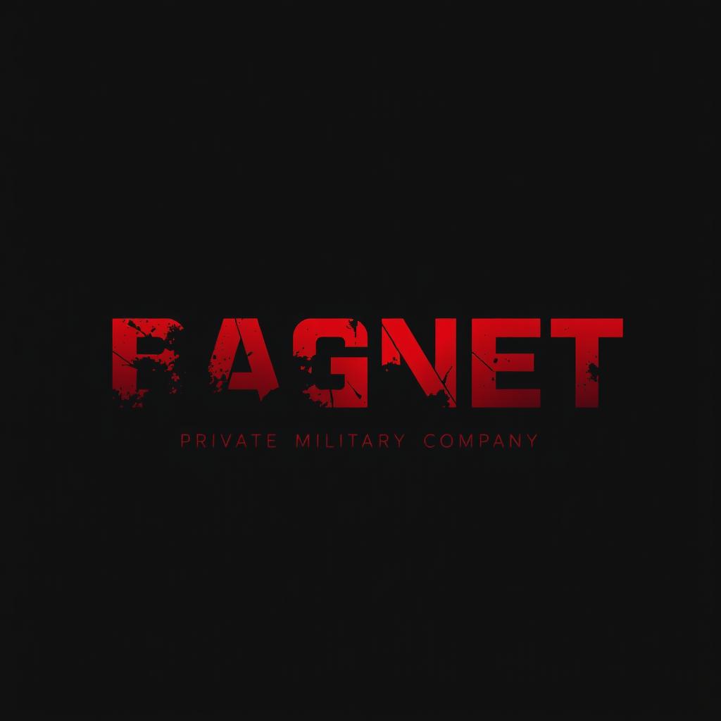 Logo design for a Private Military Company named 'BAGNET', featuring strong and bold typography