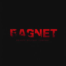 Logo design for a Private Military Company named 'BAGNET', featuring strong and bold typography