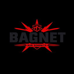 Logo design for a Private Military Company named 'BAGNET', featuring strong and bold typography