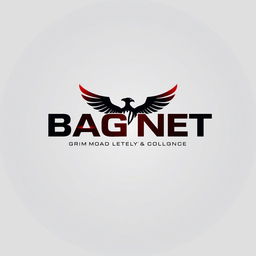 A sleek and modern logo design for a private military company named BAGNET