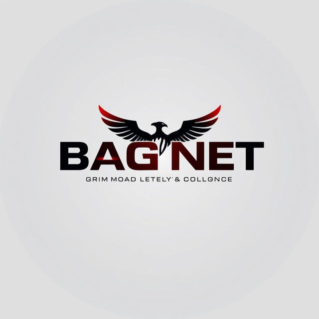 A sleek and modern logo design for a private military company named BAGNET