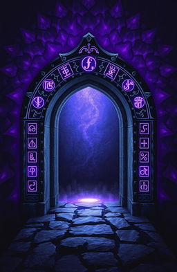 A stunning fantasy art novel cover featuring a background of dark purple dragon scales adorned with glowing light purple rune markings
