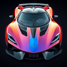 A stunning 2017 hypercar design featuring sleek aerodynamic lines inspired by the McLaren Solus GT, Aston Martin Valkyrie, and Porsche Mission X
