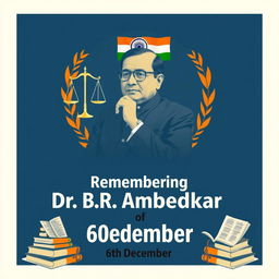 A solemn and respectful poster commemorating the death anniversary of Dr