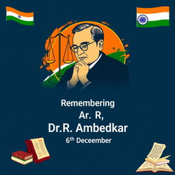 A solemn and respectful poster commemorating the death anniversary of Dr