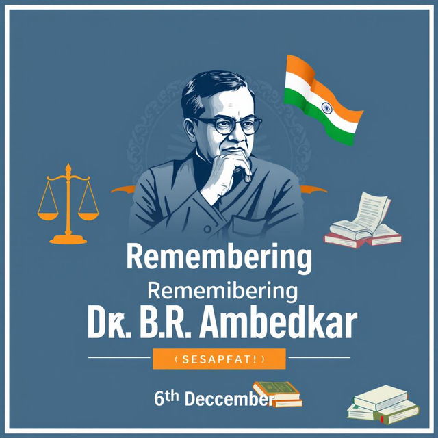 A solemn and respectful poster commemorating the death anniversary of Dr