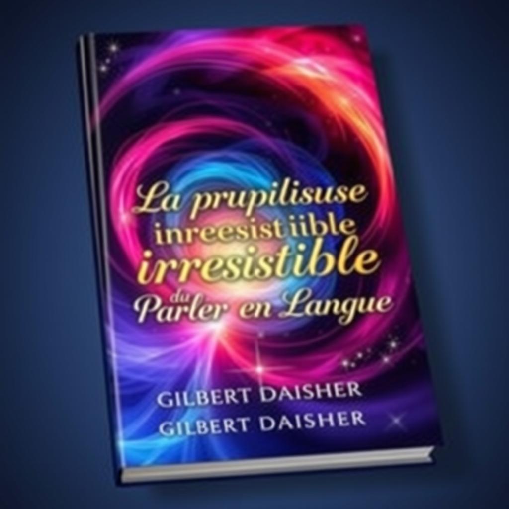 A captivating and vibrant book cover design for 'La puissance irrésistible du Parler en Langue' by Gilbert DAISHER