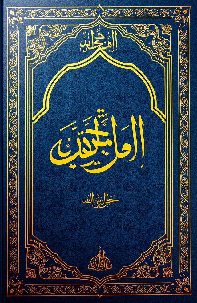 A beautiful, intricately designed book cover featuring 'توفيق الباري في ترجمة الأدب المفرد للبخاري'