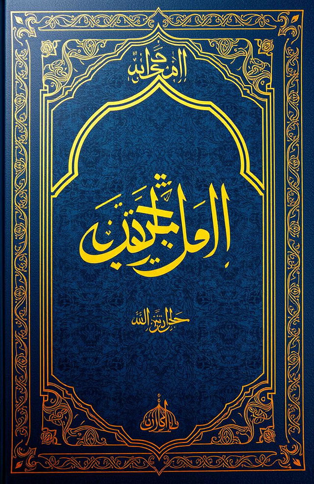 A beautiful, intricately designed book cover featuring 'توفيق الباري في ترجمة الأدب المفرد للبخاري'