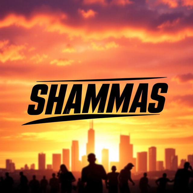 A striking movie poster featuring the bold text 'SHAMMAS' prominently displayed at the center