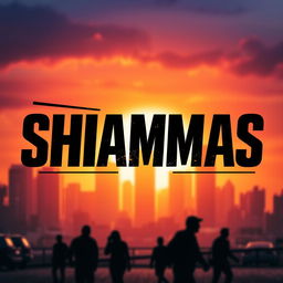 A striking movie poster featuring the bold text 'SHAMMAS' prominently displayed at the center
