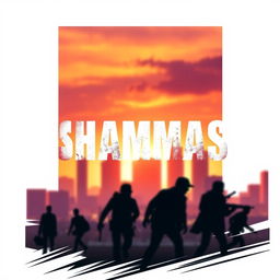 A striking movie poster featuring the bold text 'SHAMMAS' prominently displayed at the center