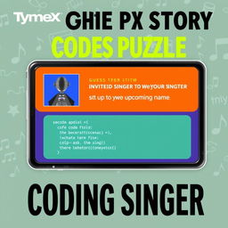A vibrant and engaging coding puzzle posted on TymeX's Facebook story