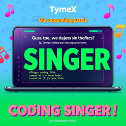 A vibrant and engaging coding puzzle posted on TymeX's Facebook story