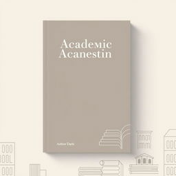 A sophisticated and visually appealing book cover design for an academic book