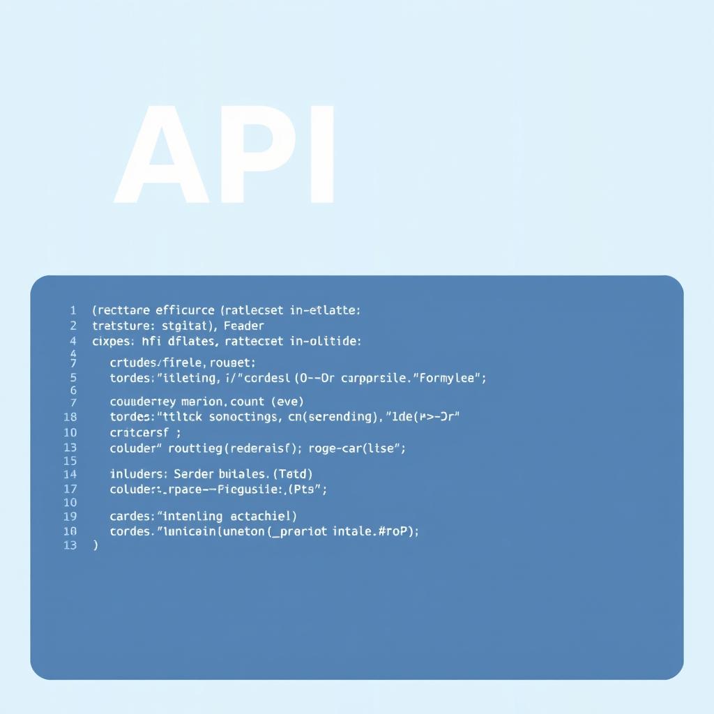 An illustration representing a minimal API in C#