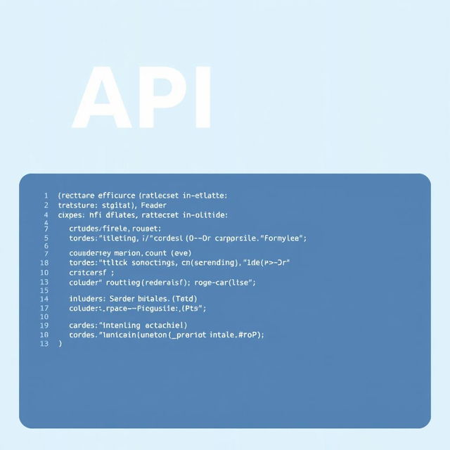 An illustration representing a minimal API in C#