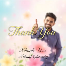 A heartfelt thank you image that creatively expresses gratitude
