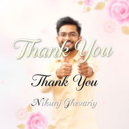 A heartfelt thank you image that creatively expresses gratitude