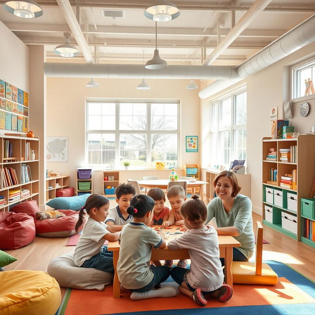 A bright and welcoming learning center designed specifically for children with learning difficulties