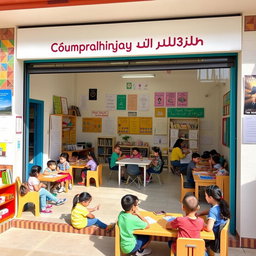 A vibrant and welcoming learning difficulties center located in Lebanon, showcasing an inviting atmosphere filled with educational materials