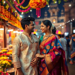 A romantic love story between a North Indian man and a South Indian woman, set against a vibrant backdrop of diverse cultural elements