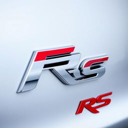 A detailed and vibrant image of the Honda Fit RS logo, showcasing the distinctive design elements