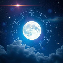 A mesmerizing astrology-themed background featuring a starry night sky filled with twinkling stars and constellations
