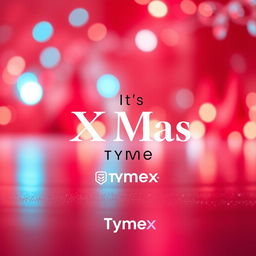 A beautiful and aesthetic poster for the event 'It's XMas Tyme', representing TymeX, a fintech company