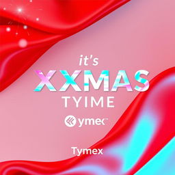 A beautiful and aesthetic poster for the event 'It's XMas Tyme', representing TymeX, a fintech company