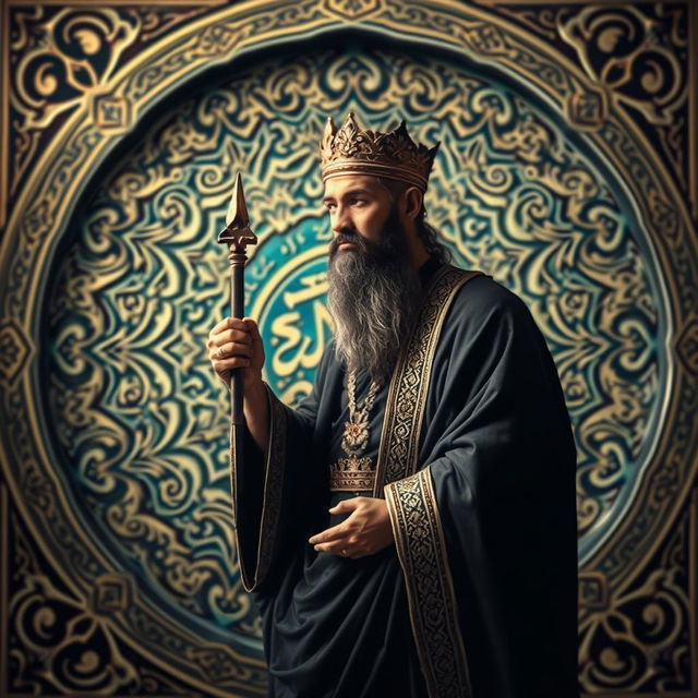 An artistic representation symbolizing the values associated with Ali, a prominent figure in Islam