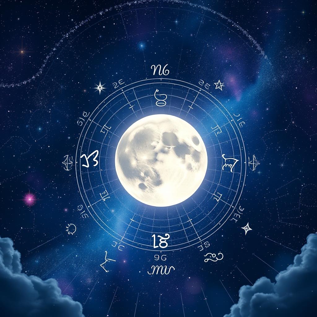 A captivating astrology-themed background filled with a celestial night sky, showcasing a plethora of vibrant stars and intricate constellations