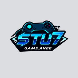 A logo design for a YouTube gaming channel named 'STU7'
