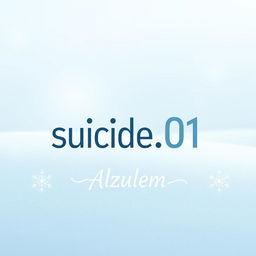 A contemporary logo design for a group chat named 'suicide