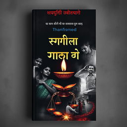 A compelling book cover for the transformed title 'समाज का सच', reflecting on the theme articulated in 'एक आंच की कसर'