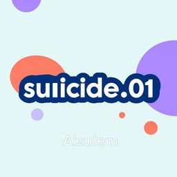 A stylish and eye-catching logo design for a group chat named 'suicide