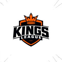 An eye-catching graphic design featuring the text "Kings League" prominently displayed