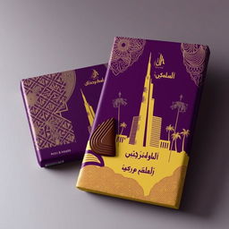 A luxurious chocolate packaging design inspired by the elements of Dubai