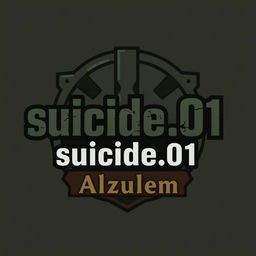 A logo design for a group chat named 'suicide
