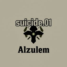 A logo design for a group chat named 'suicide
